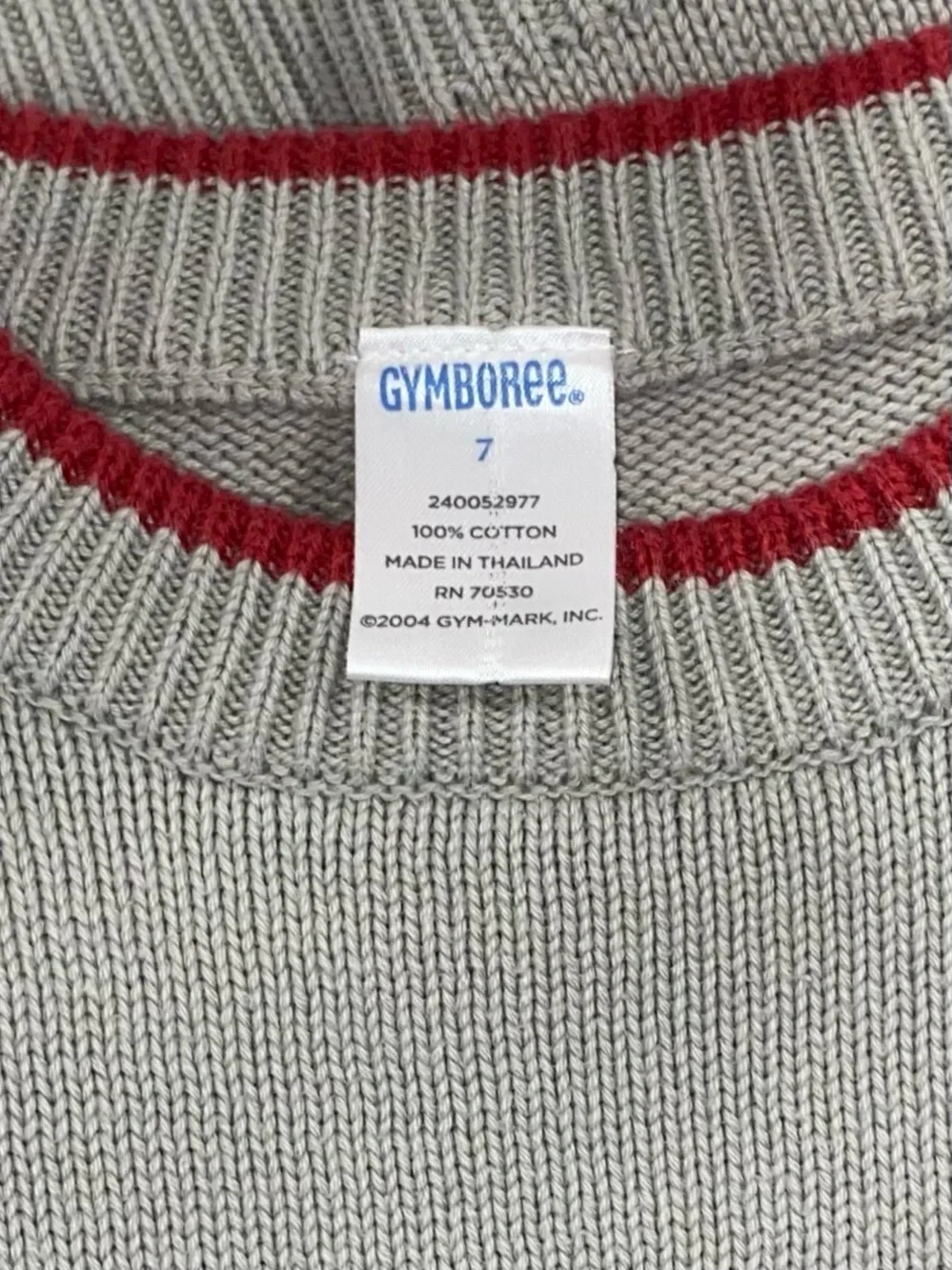 Gymboree Boys Vintage ‘Firehouse No.5’ Gray Fire Truck Sweater Size 7